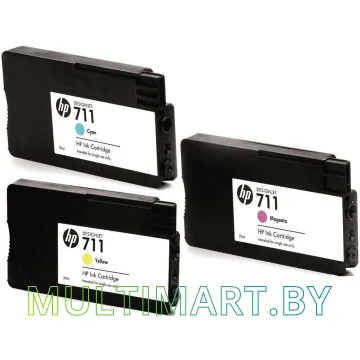 Набор картриджей HP 711 3-pack (P2V32A) картинка 2
